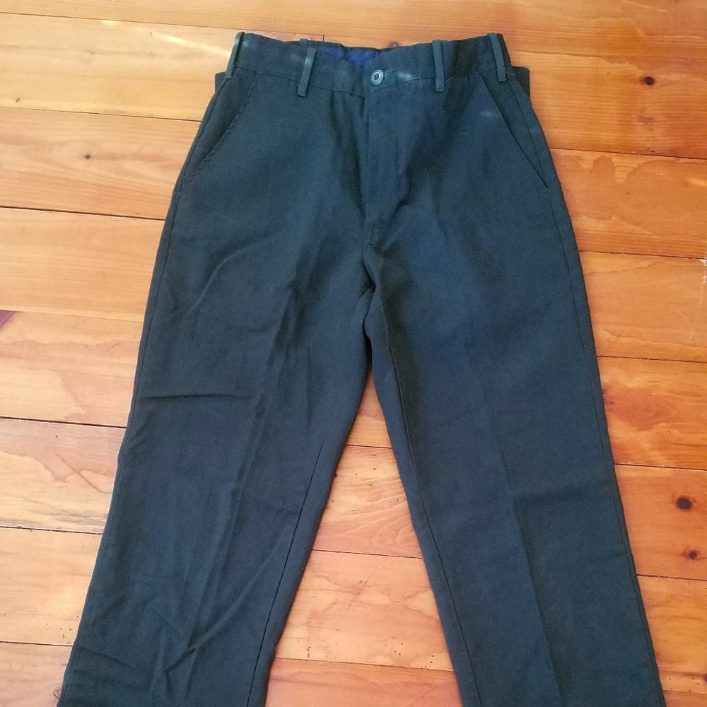 Vintage Uniform Trousers- Army Green- 30 Waist